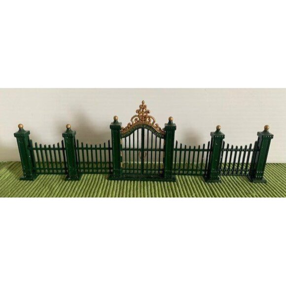 Department 56 Village Wrought Iron Gate and Fence - Picture 8 of 10